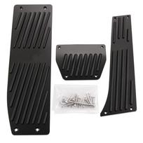 Automobilio aliuminio lydinio atrama Dujų pedalas Stabdžių pedalas BMW X1 M3 E39 E46 E87 E84 E90 E91 E92 Automatic black 3pcs