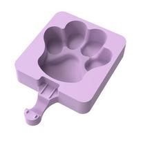 Animacinio filmo ledų lazdelės popsicle formelė „pasidaryk pats“ su dangteliu 3 lygi silikoninė ledų forma