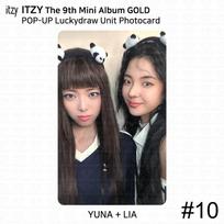 ITZY 9th Mini Album GOLD POP-UP Event Lucky Draw Unit Photocard Yeji Ryujin KPOP Yuna & Lia