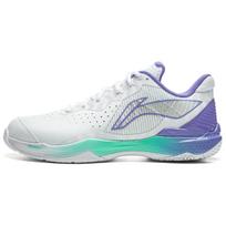 Li-Ning Comfortable Simple Lightweight Rebound Low-Top Badminton Shoes Unisex Shoes White Purple AYZU015-1 44⅓