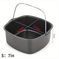 Nelipnus pyragų kepimo padėklas Airfryer, skirtas kepimo indui. 7inch