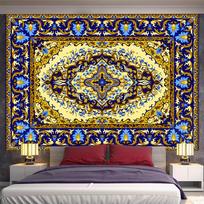 Mandala freska Gobelenas Pakabinamas Kelioninis Čiužinys Bohemiškas miegamasis Kilimėlis Mandala psichodelinio rašto bendrabučio dekoras 95x70CM
