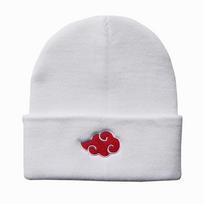 Rudens žiemos anime Naruto kepurė Akatsuki Cosplay raudonas debesis siuvinėjimas megzta kepurė vilnonė kepurė Laikyti šilumą unisex