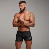 Muscleguys vasaros naujiena Treniruotės Vyriški paplūdimio šortai Slim Fitness bėgimo šortai greitai džiūsta M juoda