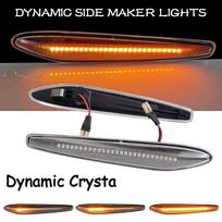 2 vnt. LED dinamiški šoniniai gabaritiniai žibintai rodyklės posūkio signalo mirksintys žibintai Alfa Romeo 159 Sportwagon Boera Spider typ 939 Dynamic Crystal