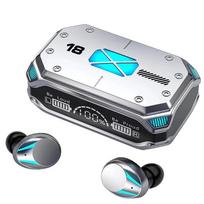 YurKem TWS Belaidės ausinės Bluetooth 5.2 Ausinės Jutiklinis valdymas Triukšmo mažinimas Stereo atsparus vandeniui TWS ausinės Ausinės su mikrofonu sidabras