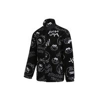 Adidas Neo X Sezamo gatvė Visas spaudinys Vilnos ilgomis rankovėmis striukė Unisex striukė Juoda HD7299 M