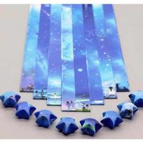136 kosminis dangus Origami Stars Popierius Lucky Kawaii Star 8 Skirtingo dizaino Dekoratyvinis sulankstomas popierius origami meno kūrimui