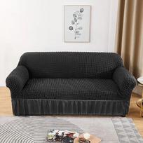 Seersucker sofos užvalkalas Elastingas sofos užvalkalas reguliuojamas sofos užvalkalas baldų apsauga, skirta svetainei miegamajam biuro namų dekoravimui Medium(145-185cm)1pc