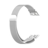 Milano riešo dirželis, skirtas Huawei Honor Band 6 nerūdijančio plieno tinklelio laikrodžio apyrankei, skirtas Huawei Band 6 apyrankei sidabras