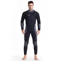 Naujas 5 mm vyriškas žieminis hidrokostiumas banglenčių garlaivis, ilgas plaukimo kostiumas M-3XL 2XL juoda