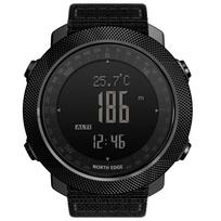 NORTH EDGE Vyriškas sportinis skaitmeninis laikrodis Bėgimo, plaukimo, karinis, armijos laikrodis Aukščio matuoklis Barometras Kompasas Vandeniui atsparus 50 m apyrankė Nylon Strap