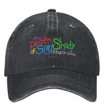 The Death Of Slim Shady Eminem 2024 Merch Unisex Style Baseball Cap Distressed Cotton Hats Cap Casquette Dad Hat Adjustable juoda