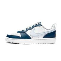 Nike Court Borough Low 2 SE GS White Valerian Blue Kids Sneakers Summit-White Pilgrim Pure-Platinum BQ5448-121 35.5