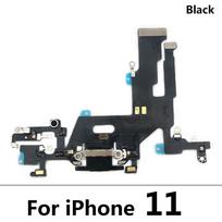 „iPhone 11 Pro 11Pro Max“ USB įkrovimo prievado mikrofono doko jungties plokštės lankstaus laido remonto dalys For IPhone 11 Black
