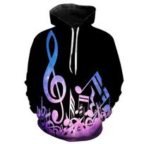 Muzikos Natos 3D Spausdinti Gobtuviniai Džemperiai Vyrams Moterims Žieminiai Muzikiniai Laisvalaikio Ilgomis Rankovėmis Megztiniai Hip Hop Juokingi Streetwear Gobtuviniai Džemperiai S blue