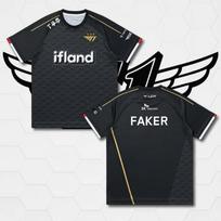 2024 League Of Legends SKT T1 Uniformas Džersis Esports Marškinėliai LOL MSI Faker Vyrų Marškinėliai Sportinis Žaidimas 3D Vaikų Trumpomis Rankovėmis Viršutiniai Marškinėliai S