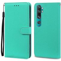 Mi Note 10 dėklas Xiaomi Mi Note 10 dėklui Odinis piniginės tipo atverčiamas dėklas Xiaomi Mi Note 10 Pro viršeliui Fundas CC9 Pro telefono dėklai for Mi Note 10 dangaus mėlyna spalva