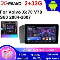 Skirta Volvo Xc70 V70 S60 2004-2007 Android 2 Din Automobilio Auto Carplay 4G+WIFI GPS Radijas Navigacija Multimedia Vaizdo Grotuvas Stereo BT 4 core 2GB+32GB carplay