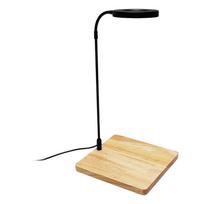 Besukiojantis LED akvariumo apšvietimas su mediniu stovu akvariumams ir vazoniniams augalams terariumams kraštovaizdžio apšvietimo reikmenys A