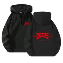 Vyriški Moteriški Džemperiai StrayKids Kombinuotas Spausdintas Užtrauktuku Megztinis Naujas Užtrauktuku Užsegamas Džemperis Vyriškas ir Moteriškas To paties Stiliaus Džemperis S