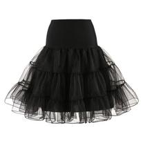 Moteriškas Cosplay apatinis sijonas Rockabilly suknelė nuotakos apatinis sijonas Tutu Vestuvinis krinolinas 50s Rockabilly M