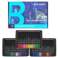 „Brutfuner 72/120/180“ aliejinių spalvų pieštukų rinkinys, dailės reikmenys suaugusiems, minkštas aliejinis pagrindas, dailės pieštukas vaikams ir paaugliams, pradedantiesiems 72 Colors