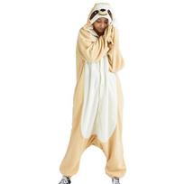 Tinginio kombinezonas suaugusiems Helovino kostiumas Vienos dalies pižama Kalėdinis Kigurumi Viso kūno miego drabužiai S smėlis