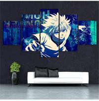 Namų dekoro HD spausdinimo sienos meno kūriniai 5 dalių Hunter X Hunter tapyba Modulinis šiuolaikinės drobės animacijos plakatas svetainei 20x35cm*2  20x45cm*2  20x55cm*1