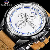 „Forsining Men Fashion“ lauko sporto lenktynių mechaninis laikrodis white
