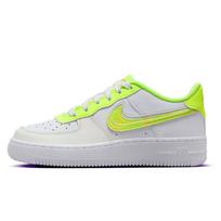 Nike Air Force 1 LV8 GS Rūgštinio plovimo vaikiški sportbačiai Balti Volt Rožiniai-Šviečiantys DV1680-100 35.5