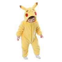 Kūdikių drabužiai Pika Onesies Gyvūnų Pižamos Animacinių filmų Cosplay Kostiumas Helovino pižamos 66 geltona