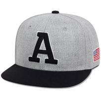 Fashion Men Hip Hop Cap Letter A Embroidery Baseball Caps Cotton Snapback Hat Adult Adjustment Outdoor Casual Sun Hats Bone pilka/juoda