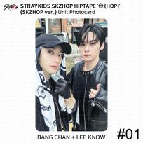 Stray Kids SKZHOP HIPTAPE HOP Akordeonas Oficialus vienspalvis fotokortelių blokas Unit #1 - Skzhop ver