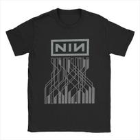 Nine Inch Nails NIN Marškinėliai Vyrams Medvilniniai Juokingi Marškinėliai Apvalia Iškirpte Marškinėliai Trumpomis Rankovėmis Viršūnės Didelis Dydis S juoda