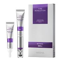 MISSHA Time Revolution Retinol akių kremas 500 Shot + Papildymas | Stangrinanti ir skaistinanti priežiūra 1 Set
