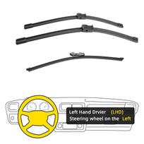 3 VNT. VW Golf Plus 521 2009-2014 m. 28  28  14  Priekiniai Galiniai Valytuvų Šluotelės Priekinio Stiklo Langų Pjovimo Priemonės Priedai 2009 2010 2011 2012 2013 2014