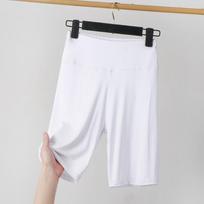 Nuo XL iki 8XL vasaros Modalinės antblauzdžiai blauzdos Ilgis Aukštas juosmuo Didelis dydis Stretch Casual Slimming Basic trumpos kelnės miego kelnės XL balta