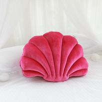 Jūros kriauklės aksominis galinis apvalkalas kimštas pliušinis pagalvė namams namų lovos sofos pagalvėlė dekoracija pliušiniai žaislai dovana 34*25cm rožinė raudona spalva