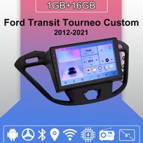 „Android Carplay“ automobilio radijas, skirtas „Ford Transit Tourneo Custom 2012-2021“ daugialypės terpės grotuvo galvos blokas, stereo GPS navigacija BT WIFI 2+32GB 1+16GB