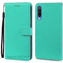 Mi 9 Lite dėklas Odinis atverčiamas dėklas Xiaomi Mi 9 dėklui Mi 9 Lite / Mi 9 SE telefono dėklas Xiaomi Mi9 se Mi 9se 9lite dėklui Funda For Mi 9 Lite dangaus mėlyna spalva