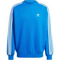 Adidas Originalus Adicolor prekės ženklo logotipas siuvinėtas spalvų blokų dryžuotas patogus paprastas amerikietiškas džemperis vyrams mėlynas IZ2479 S