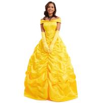 Graži moteris ir žvėris Belle princesės suknelė cosplay ilga suknelė kostiumas moterys S
