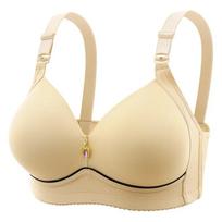 Surinkite didelio dydžio liemenėles moterims be plieninių žiedų. Paprasto stiliaus liemenėlės liemenėlės Sexy Bralette jausmingas apatinis trikotažas 36/80B smėlis