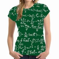 Matematikos formulės 3D spausdinimo marškinėliai Moterims Vyrams Trumpomis Rankovėmis O-Kaklo Marškinėliai Harajuku Gatvės apranga T-shirt Didelio Dydžio Y2k Viršutiniai Drabužiai Moteriški Drabužiai S