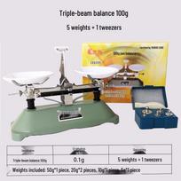 Svarstyklės su 100g, 200g, 500g svoriais - Mechaninis stovas fizikos eksperimentams Plastic Tweezers for Weights