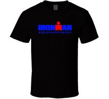 Ironman Triatlono Pasaulio Čempionato Marškinėliai Juodi Balti Unisex S
