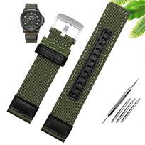 Laikrodžio apyrankė, skirta Casio nailoniniam laikrodžio dirželiui PRG-600YB PRG-650 PRW-6600 GA2000 serijos alpinizmo odinė drobė laikrodžio apyrankės priedai 24 mm 24mm