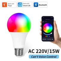 TUYA „Bluetooth“ išmanioji LED lemputė E27 18 W pritemdymo lemputės laikmatis Balso valdymo LED lempos palaikymas Alexa Google Home Alice