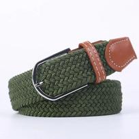 107/120/130cm UNISEX Kasdienis Megztas Sagtimi Segamas Moteriškas Diržas Austas Drobės Elastingas Išplečiamas Pintas Tampus Džinsų Diržas Vyrams 3.3cmX130cm